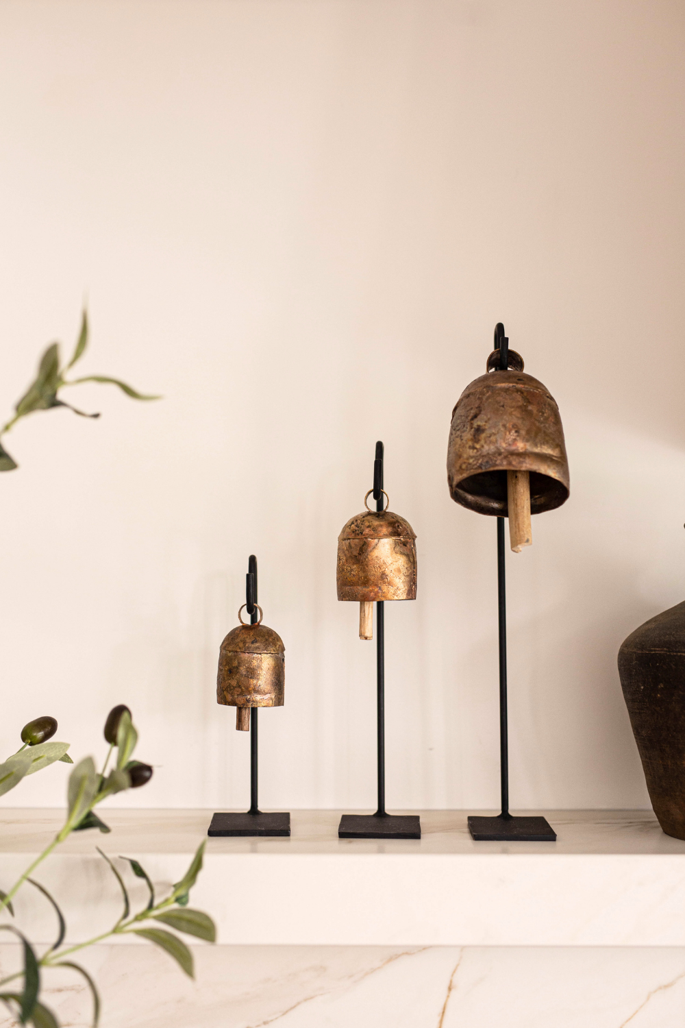 Copper + Iron Bell Set